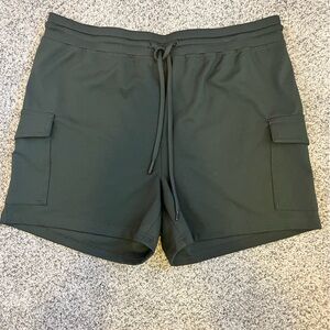 Rachel Zoe Dark Green Relaxed Shorts